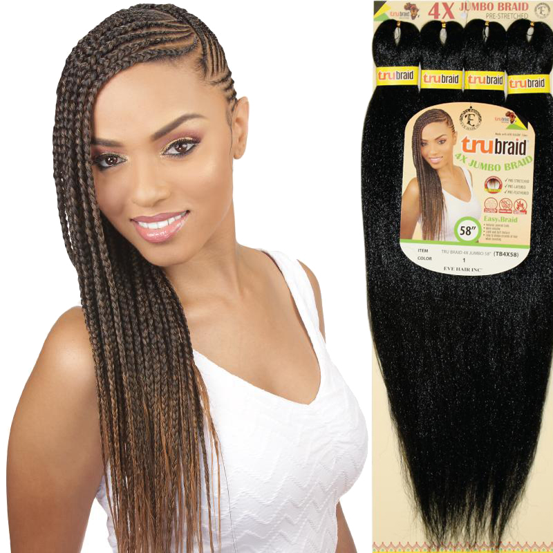 Eve Tru Braid 4X Jumbo Braid 48″-58″ – Roots Hair & Beauty