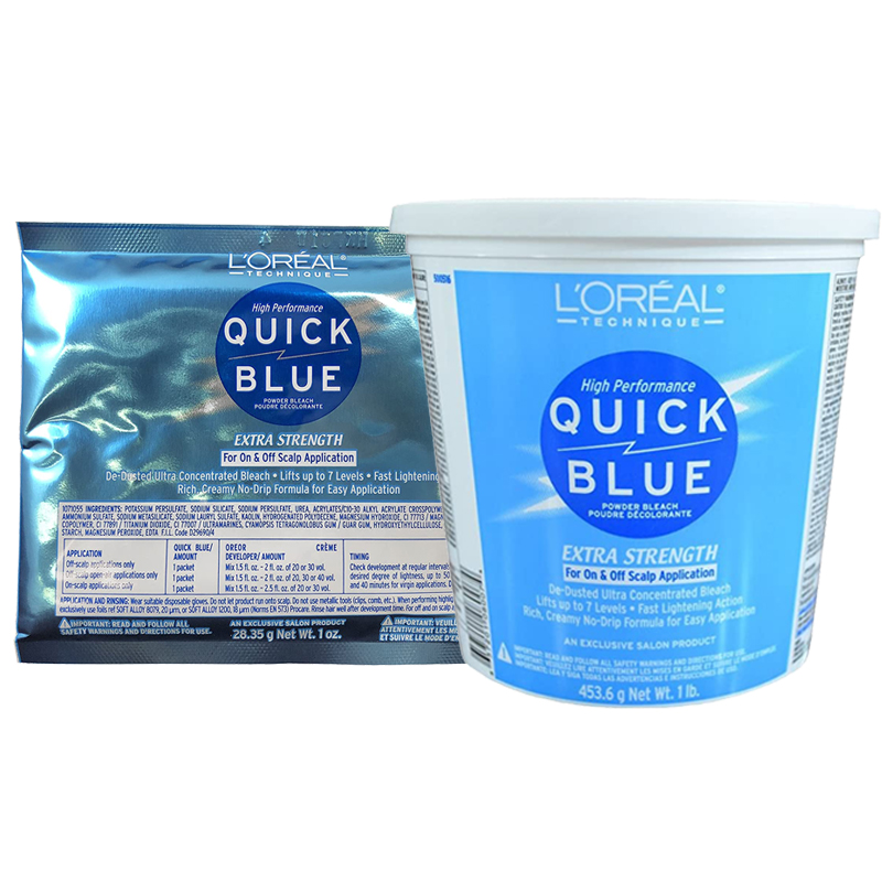 L'Oreal High Performance Quick Blue Powder Bleach, Extra Strength – Roots  Hair & Beauty