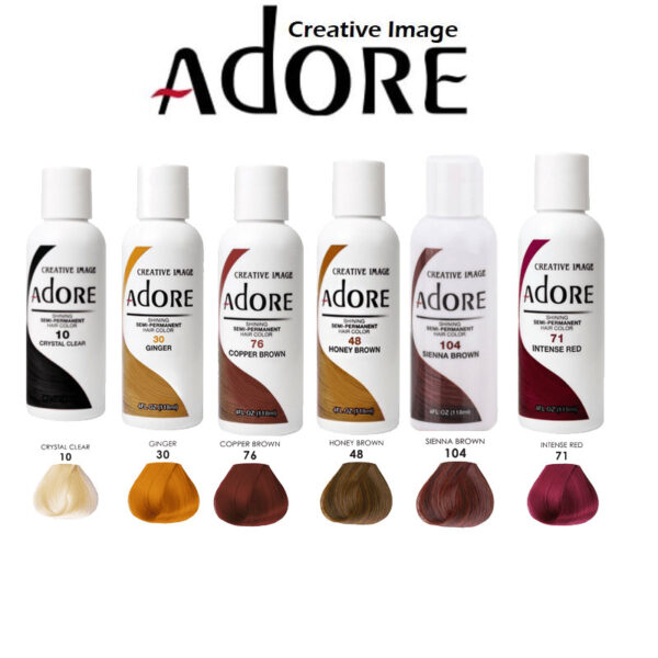 Adore Semi Permanent Hair Color Oz Bottle Roots Hair Beauty