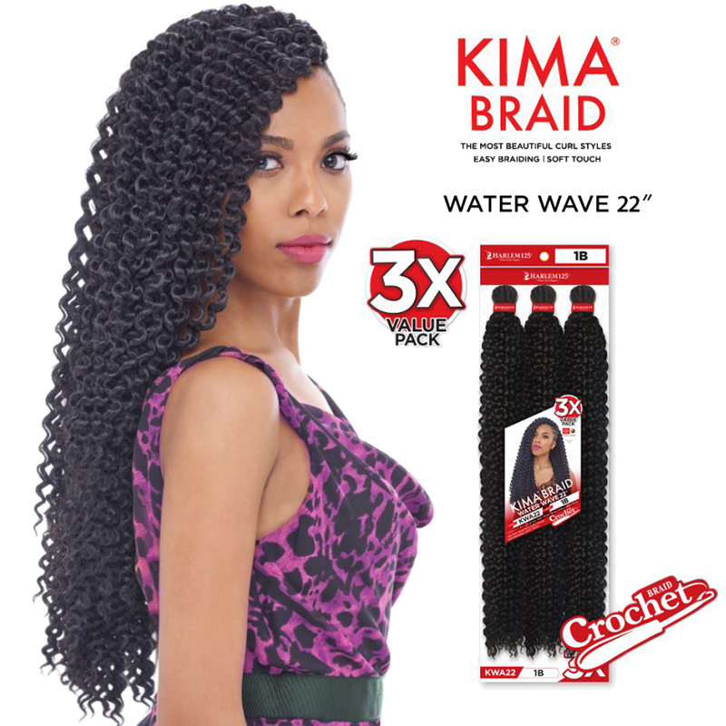 Harlem 125 Kima Braid Water Wave 22″ 3x Crochet – Roots Hair & Beauty