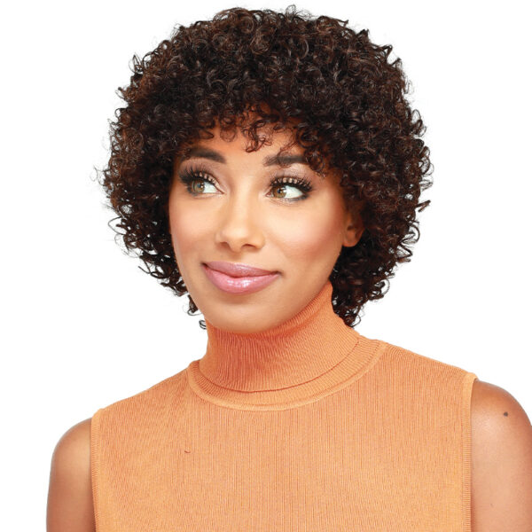 picture of 100% Brazilian (Natural) Human Hair Wig Stretchable Cap Bleach / Perm / Dye (Only Natural Color) at roots beauty supply