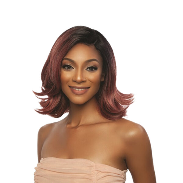 picture of short bobo wig with curled ends at roots beauty supply