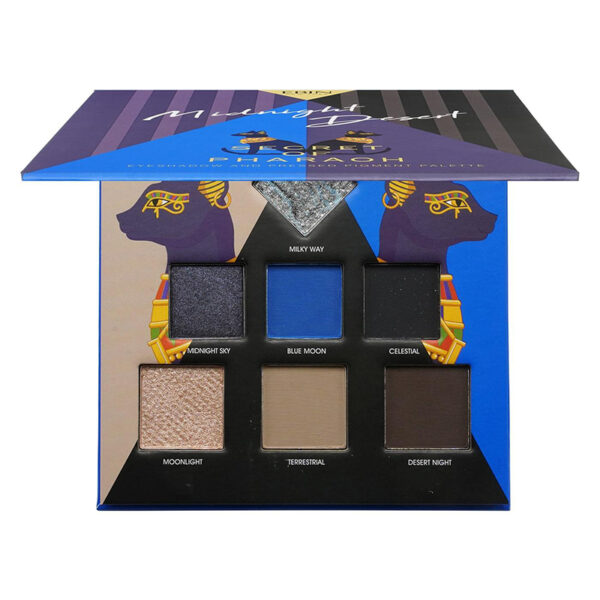 PICTURE OF EYESHADOW PALLETTE 7 COLORS DARK COLORS at roots beauty supply