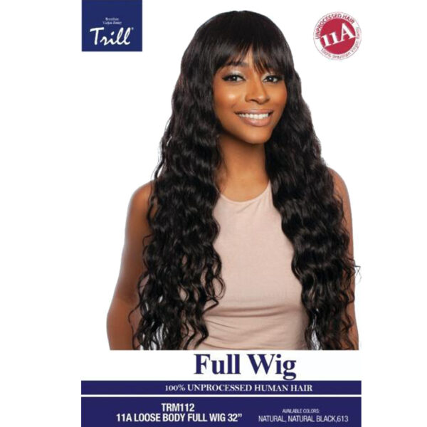 picture of mane concept 100 percent human hair wig long wavy with bangs at roots hair and beauty